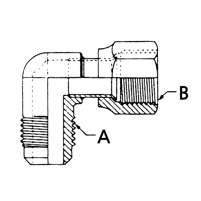 사라땜엘보*후레어넛트 45° 후레어(45° Brass Flared Tube Fittings) (주)광성금속